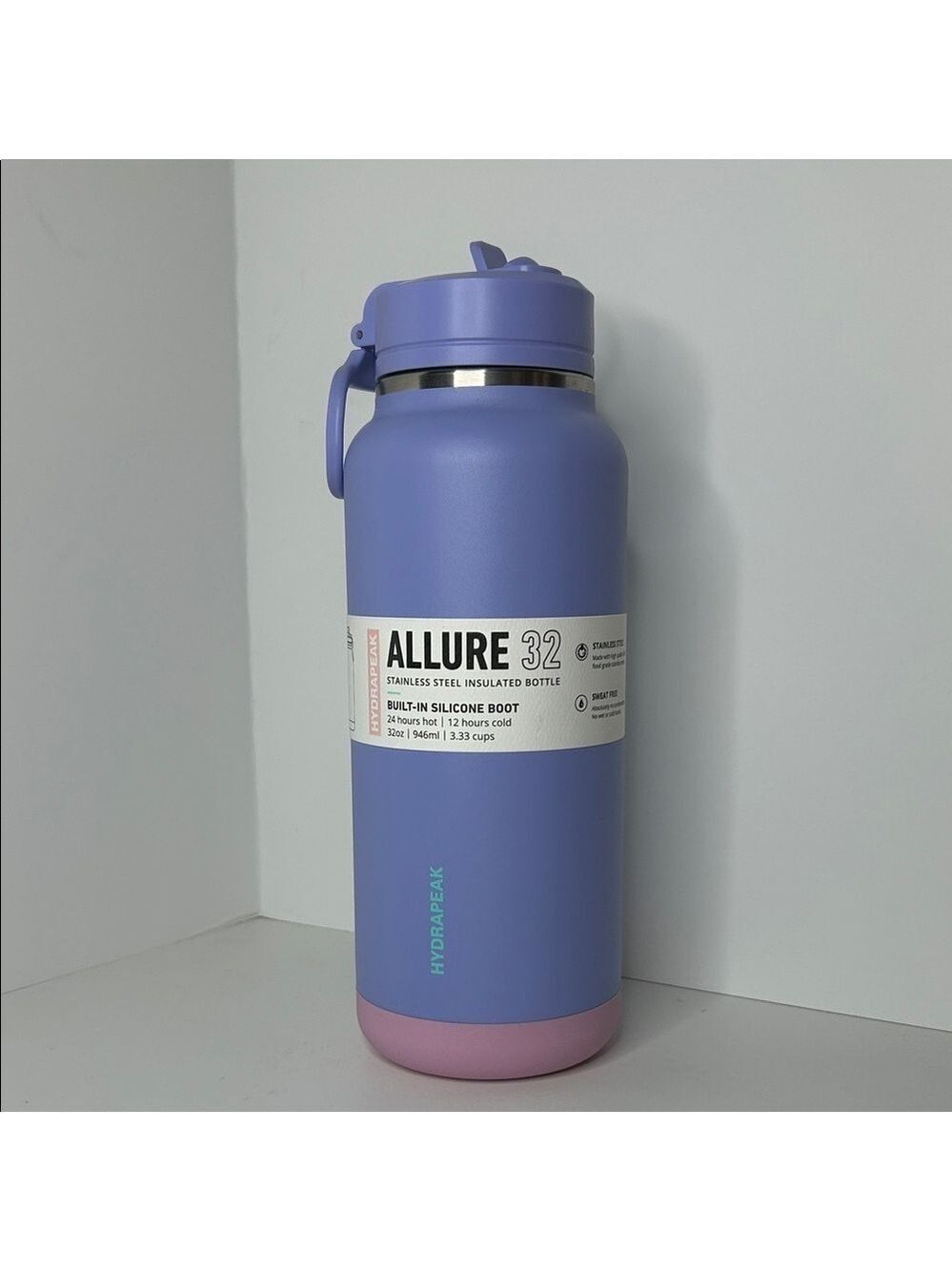 Allure 32 oz Lavender and Pink Insulated Bottle